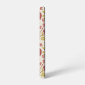 Jacobean Floral Big Pattern Reds Pinks Gold Cream Samsung Galaxy Hoesje (Linkerkant)