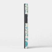 Jacobean Floral Big Pattern Teals op Cream Case-Mate iPhone Case (Achterkant / Rechts)