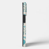 Jacobean Floral Big Pattern Teals op Cream Case-Mate iPhone Case (Achterkant / Rechts)