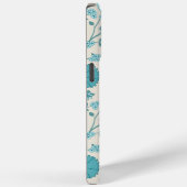 Jacobean Floral Big Pattern Teals op Cream Case-Mate iPhone Case (Achterkant / Rechts)