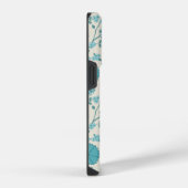 Jacobean Floral Big Pattern Teals op Cream iPhone Hoesje (Rechterkant)