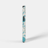 Jacobean Floral Big Pattern Teals op Cream iPhone Hoesje (Rechterkant)