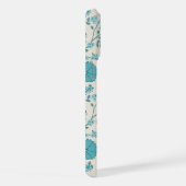 Jacobean Floral Big Pattern Teals op Cream iPhone Hoesje (Rechterkant)