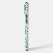 Jacobean Floral Big Pattern Teals op Cream iPhone Hoesje (Linkerkant)