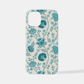 Jacobean Floral Big Pattern Teals op Cream iPhone Hoesje (Achterkant)