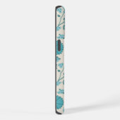 Jacobean Floral Big Pattern Teals op Cream iPhone Hoesje (Rechterkant)