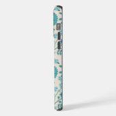 Jacobean Floral Big Pattern Teals op Cream iPhone Hoesje (Linkerkant)