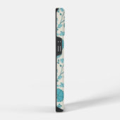 Jacobean Floral Big Pattern Teals op Cream iPhone Hoesje (Rechterkant)