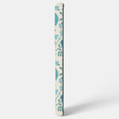 Jacobean Floral Big Pattern Teals op Cream Samsung Galaxy Hoesje (Achterkant horizontaal)