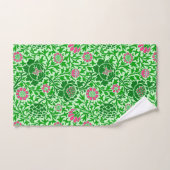 Jacobean Floral, Emerald en Lime Green Bad Handdoek (Handdoek)