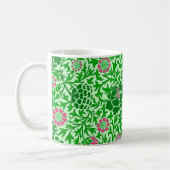 Jacobean Floral, Emerald en Lime Green Koffiemok (Links)