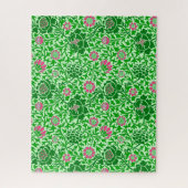 Jacobean Floral, Emerald en Lime Green Legpuzzel (Verticaal)