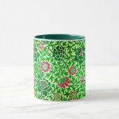 Jacobean Floral, Emerald en Lime Green Mok (Midden)