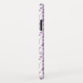Jacobean Floral Herhaal Patroon Pinks op Wit Case-Mate iPhone Case (Achterkant/rechts)
