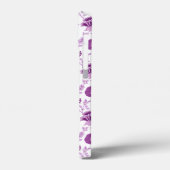 Jacobean Floral Herhaal Patroon Pinks op Wit Case-Mate iPhone Case (Achterkant / Links)
