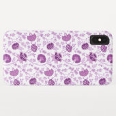 Jacobean Floral Herhaal Patroon Pinks op Wit Case-Mate iPhone Case (Achterkant (horizontaal))