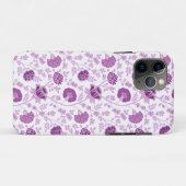 Jacobean Floral Herhaal Patroon Pinks op Wit Case-Mate iPhone Case (Achterkant (horizontaal))