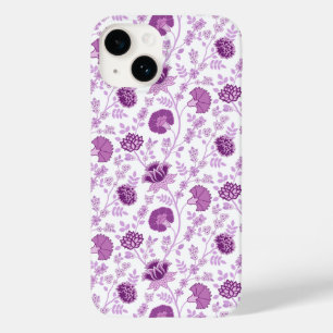 Jacobean Floral Herhaal Patroon Pinks op Wit Case-Mate iPhone 14 Hoesje