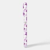 Jacobean Floral Herhaal Patroon Pinks op Wit Case-Mate iPhone Case (Achterkant / Links)