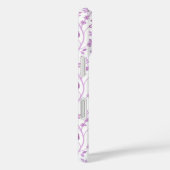 Jacobean Floral Herhaal Patroon Pinks op Wit Case-Mate iPhone Case (Achterkant / Rechts)
