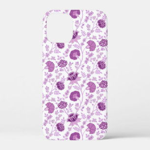 Jacobean Floral Herhaal Patroon Pinks op Wit Case-Mate iPhone Case