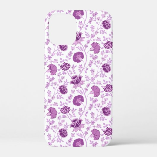 Jacobean Floral Herhaal Patroon Pinks op Wit Case-Mate iPhone Case (Achterkant)