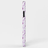 Jacobean Floral Herhaal Patroon Pinks op Wit Case-Mate iPhone Case (Achterkant/rechts)