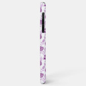 Jacobean Floral Herhaal Patroon Pinks op Wit Case-Mate iPhone Case (Achterkant/links)