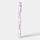 Jacobean Floral Herhaal Patroon Pinks op Wit Case-Mate iPhone Case (Achterkant / Rechts)