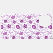 Jacobean Floral Herhaal Patroon Pinks op Wit Case-Mate iPhone Case (Achterkant / Rechts)