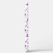 Jacobean Floral Herhaal Patroon Pinks op Wit Case-Mate iPhone Case (Achterkant / Links)