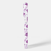 Jacobean Floral Herhaal Patroon Pinks op Wit Case-Mate iPhone Case (Achterkant / Links)