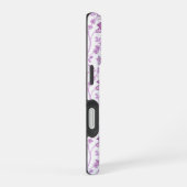 Jacobean Floral Herhaal Patroon Pinks op Wit iPhone 16 Hoesje (Rechterkant)