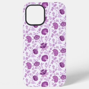 Jacobean Floral Herhaal Patroon Pinks op Wit iPhone 12 Pro Max Hoesje