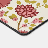 Jacobean Floral LG Pattern Reds Pinks Gold Cream Bureaumat (Hoek)