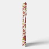 Jacobean Floral Pattern Reds Pinks Gold Cream Case-Mate iPhone Case (Achterkant / Rechts)