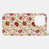 Jacobean Floral Pattern Reds Pinks Gold Cream Case-Mate iPhone Case (Achterkant (horizontaal))