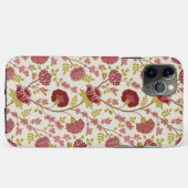 Jacobean Floral Pattern Reds Pinks Gold Cream Case-Mate iPhone Case (Achterkant (horizontaal))