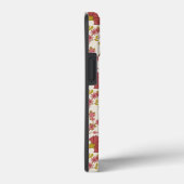 Jacobean Floral Pattern Reds Pinks Gold Cream Case-Mate iPhone Case (Achterkant / Rechts)