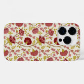 Jacobean Floral Pattern Reds Pinks Gold Cream Case-Mate iPhone Case (Achterkant (horizontaal))