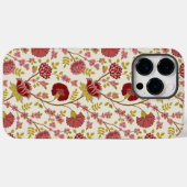 Jacobean Floral Pattern Reds Pinks Gold Cream Case-Mate iPhone Case (Achterkant (horizontaal))