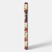 Jacobean Floral Pattern Reds Pinks Gold Cream Case-Mate iPhone Case (Achterkant / Links)