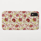 Jacobean Floral Pattern Reds Pinks Gold Cream Case-Mate iPhone Case (Achterkant (horizontaal))