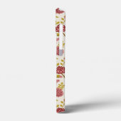 Jacobean Floral Pattern Reds Pinks Gold Cream Case-Mate iPhone Case (Achterkant / Links)