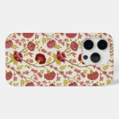 Jacobean Floral Pattern Reds Pinks Gold Cream Case-Mate iPhone Case (Achterkant (horizontaal))