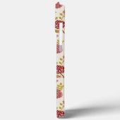 Jacobean Floral Pattern Reds Pinks Gold Cream Case-Mate iPhone Case (Achterkant / Links)