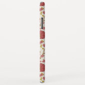 Jacobean Floral Pattern Reds Pinks Gold Cream Case-Mate iPhone Case (Achterkant/rechts)