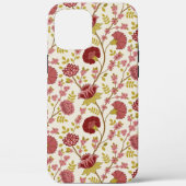 Jacobean Floral Pattern Reds Pinks Gold Cream Case-Mate iPhone Case (Achterkant)