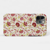 Jacobean Floral Pattern Reds Pinks Gold Cream Case-Mate iPhone Case (Achterkant (horizontaal))