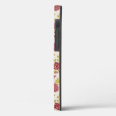 Jacobean Floral Pattern Reds Pinks Gold Cream Case-Mate iPhone Case (Achterkant / Links)
